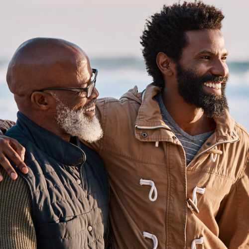 Illustrative context image of two adults spending time together outdoors.